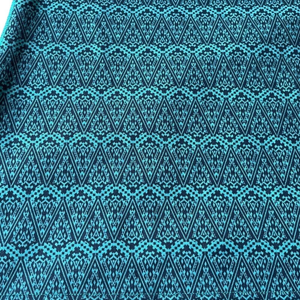 Ivivva Lululemon Girls Tank 14 Aqua Green Geo Print Racerback Top Seamless Logo - Picture 3 of 9